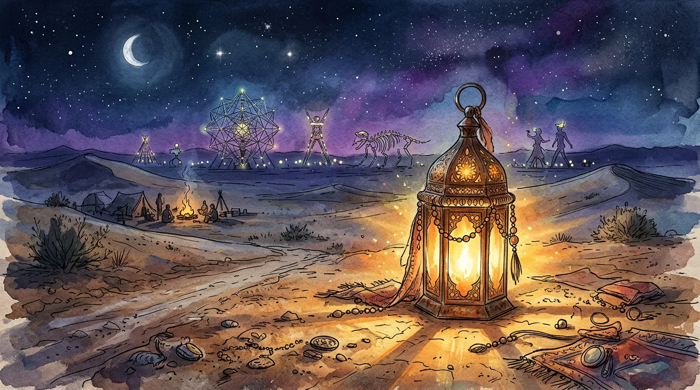 Magical desert lantern